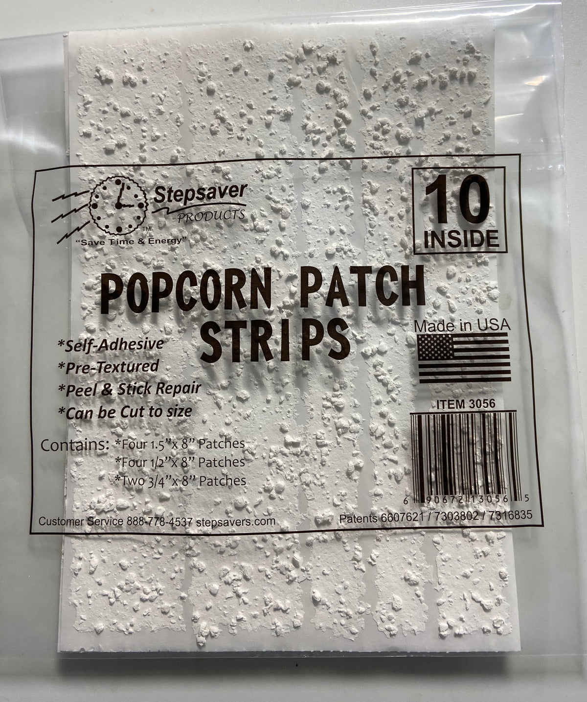 Self-Adhesive Popcorn Ceiling Repair Patch Kit (Popcorn Patch Strips)