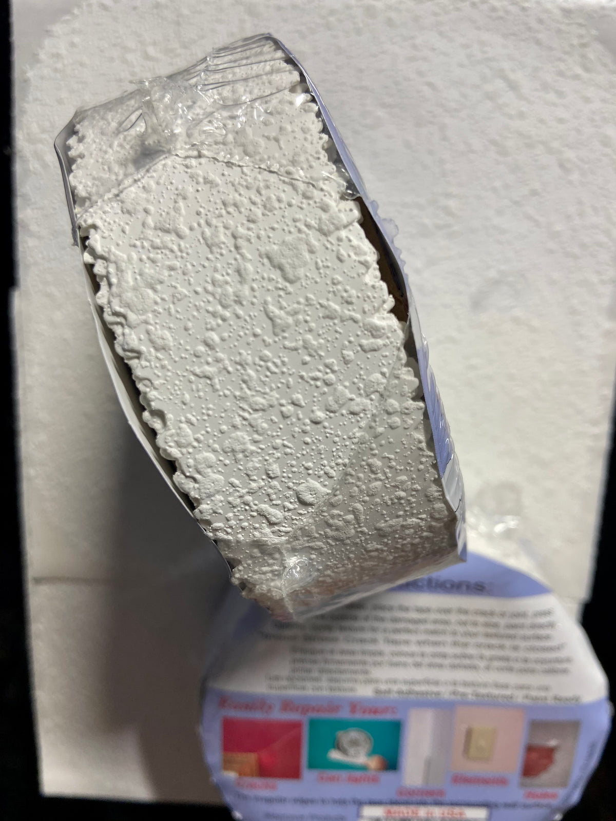Self-Adhesive Stress Crack Tape Pre-Textured Roll. Quickly Repair Cracks and Corners. Patented, USA Made
