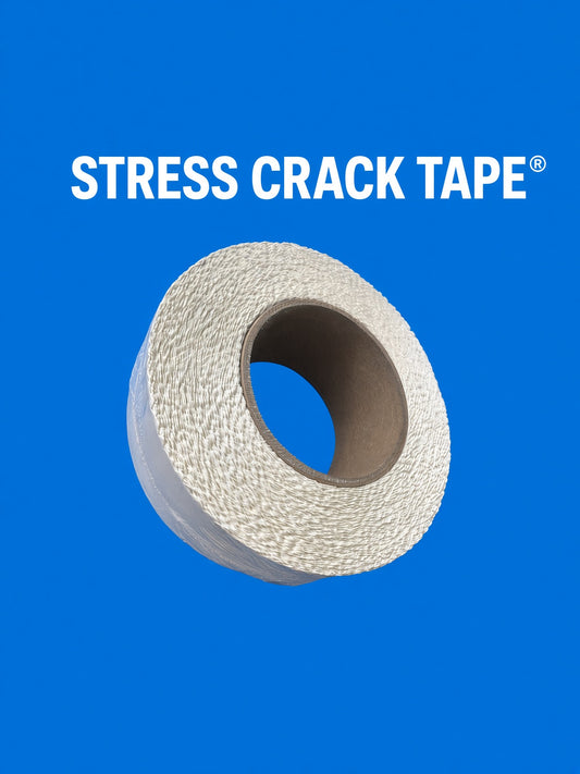 Self-Adhesive Stress Crack Tape 200'x 2'' Smooth Roll. Wall set up seam tape.