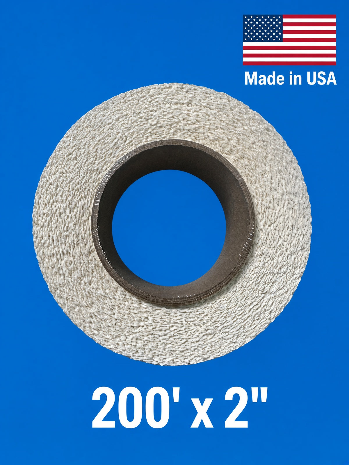 Self-Adhesive Stress Crack Tape 200'x 2'' Smooth Roll. Wall set up seam tape.