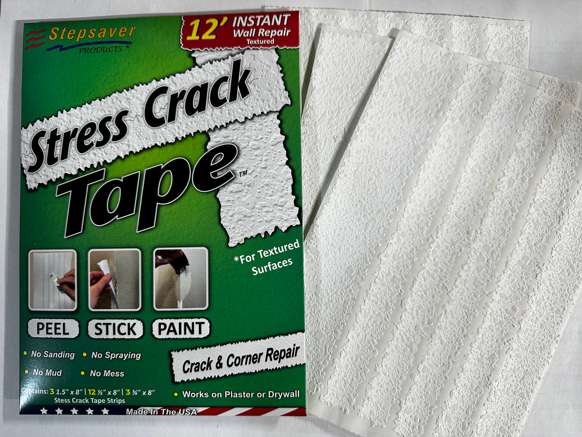 USA Made Self-Adhesive Stress Crack Tape 12' repair pack