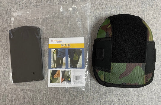 Bradz Small Pads with built in pencil pocket and replaceable hard plastic caps. (Camo)